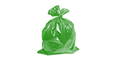 Мешки для мусора зелёные.
